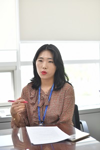 사진 5. KIOST 시설안전실 이수진 행정원